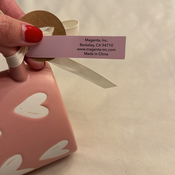 NEW! Rae Dunn Pink and White Heart Accent Mug - Picture 8 of 8